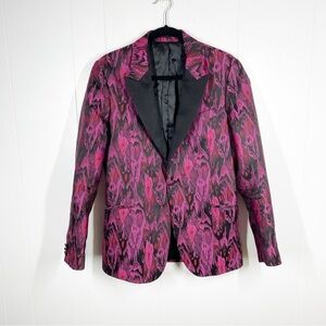 Topman Purple Paisley Print Sports Coat 36